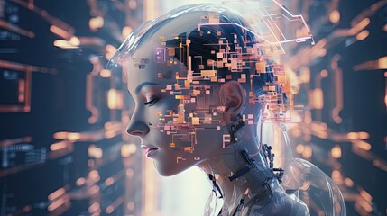 AI Revolution: Imagining Tomorrow's Industries - obrazy, fototapety, plakaty