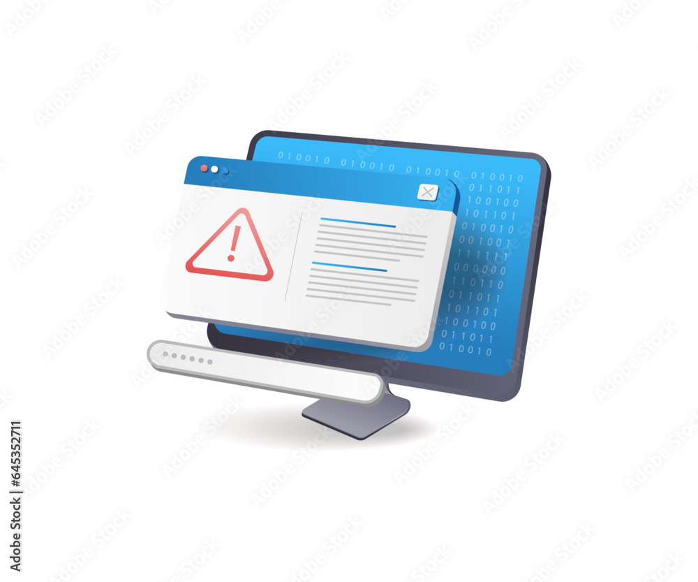 Poster Hacker malware attack warning