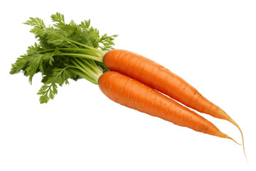 Fresh Carrot Isolated on Transparent Background. Generative Ai