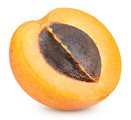 Organic fresh apricot isolated