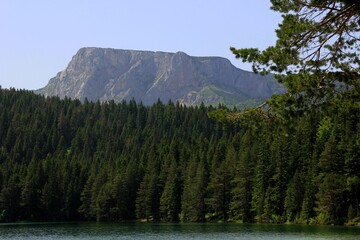 Black Lake, Durmitor National Park during sunny summer day, Zabljak, Montenegro