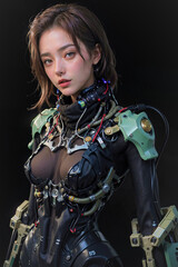 Science Fiction Cyberpunk Girl Portrait
