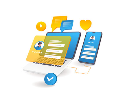 Computer and smartphone account personal data