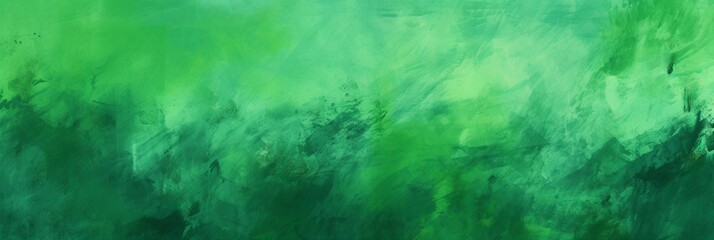 Fototapeta na wymiar An abstract painting with vibrant green and blue colors