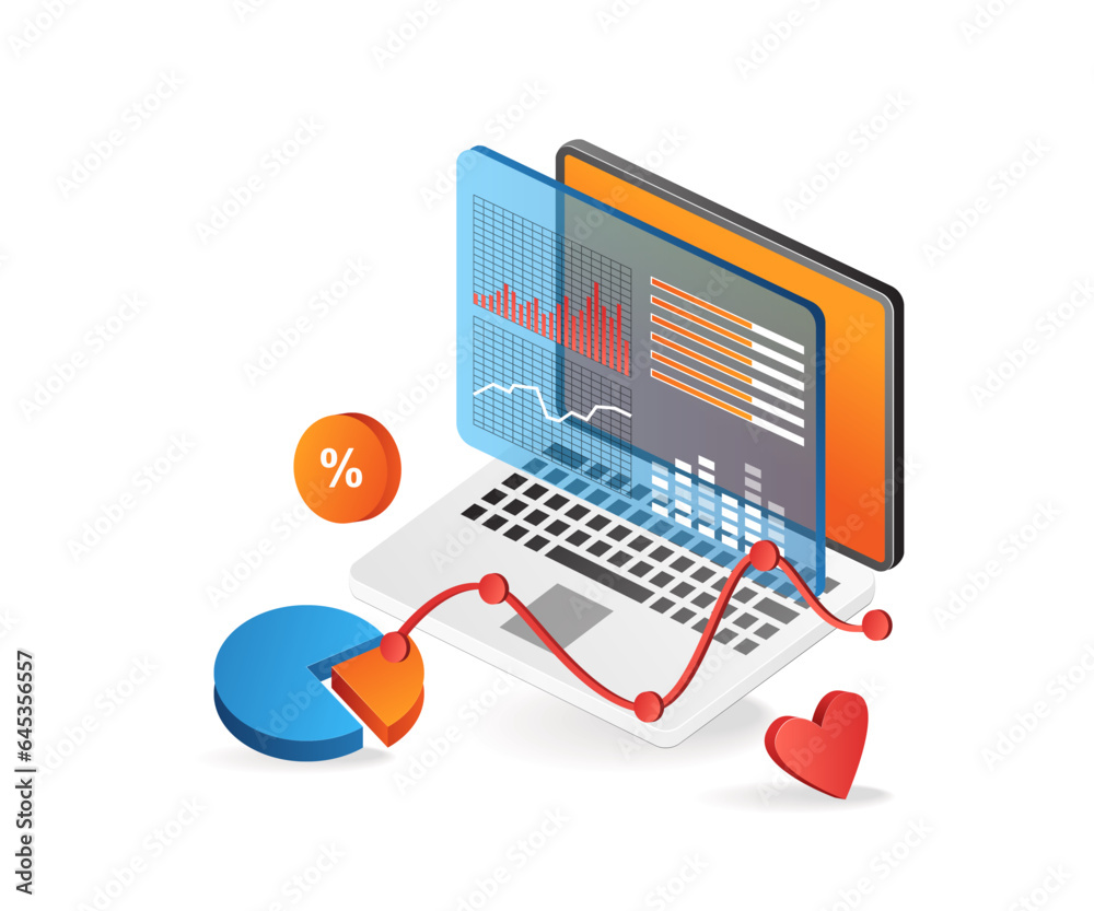 Poster business analysis data computer