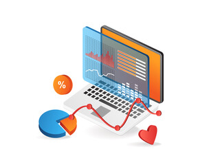 Business analysis data computer