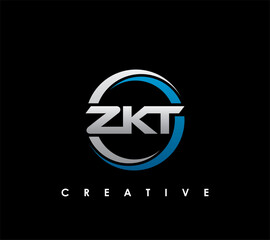 ZKT Letter Initial Logo Design Template Vector Illustration