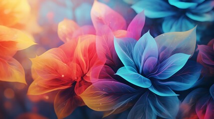 Fototapeta premium Vibrant flowers adorning a wall in a burst of colors