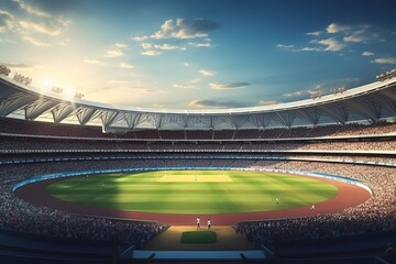 Cricket stadium Day view