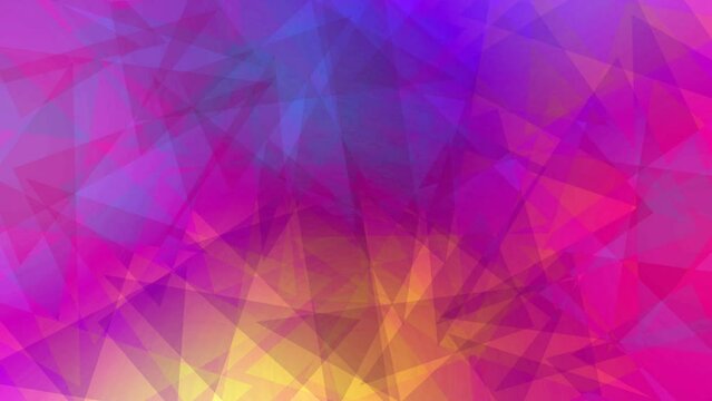abstract background with triangles shapes animate polygon footage 4k clip