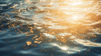 A sunny day at the beach with sparkling water