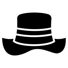Hat icons, are often used in design, websites, or applications, banner, flyer to convey specific concepts related to fashion