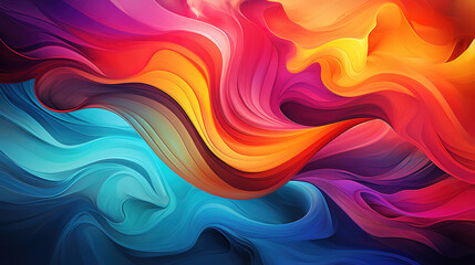 Obraz premium Abstract background with colorful modern shapes. Generative Ai