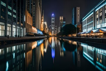 Fototapeta premium view of downtown city