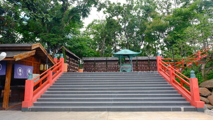 Famous temple Japanese style at Wat Phra That Doi Phra Chan.
