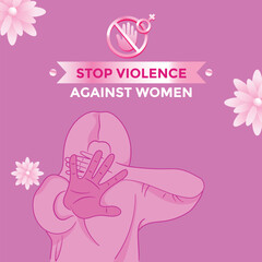 Free vector international day for the elimination of violence against women