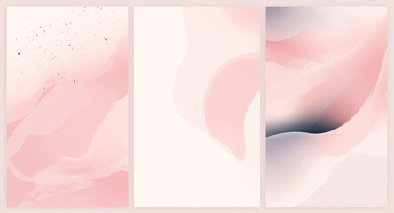 Pastel pink trendy universal artistic background template . Good for cover, invitation, banner, placard, brochure, poster, card, flyer and other, Generative AI