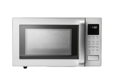 Microwave Oven Isolated on Transparent Background. Generative Ai.
