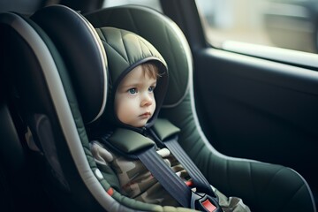 baby sitting in a car seat comes first