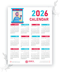 2026 Calendar Template.