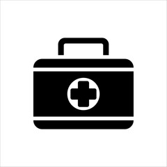 first aid box icon. isolated on white background