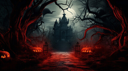 Halloween theme background wallpaper