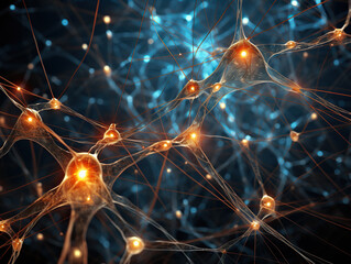 "Neural Connections": Imagine a network of electrical wires connecting and branching out