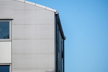 section facade of a modern building