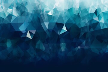 A vibrant and geometric abstract background with blue triangles