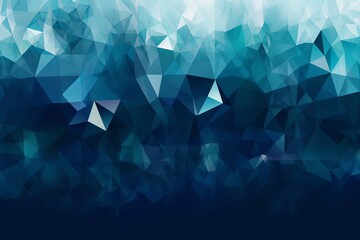 Obraz premium A vibrant and geometric abstract background with blue triangles
