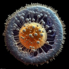 Microscopic phospholipid vesicle 