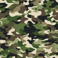 Fototapeta premium seamless green and brown camouflage pattern