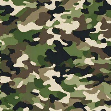 seamless green and brown camouflage pattern