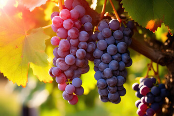 Grapes Harvested Up Close