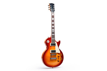 Fototapeta premium Vintage Acoustic Guitar on White Background