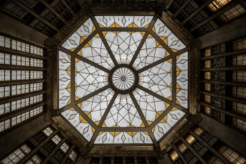 Passage in Prague, detail of skylight © Eleonora