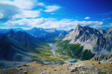 Majestic Vistas: A Mountain's Embrace