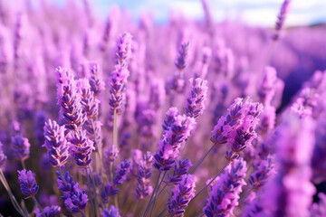 Obraz premium Infinite Lavender Waves: Nature's Canvas