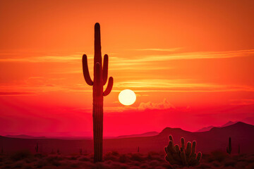 Nature's Palette: Desert Sunset