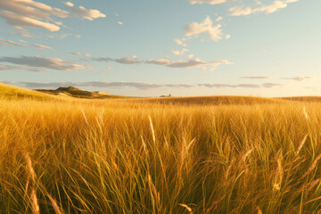 Obraz premium Golden Serenity: A Close-Up Savannah View
