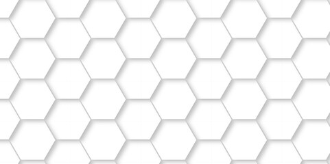 Pattern with hexagons White Hexagonal Background. Luxury White Pattern. Vector Illustration. 3D Futuristic abstract honeycomb mosaic white background. geometric mesh cell texture.