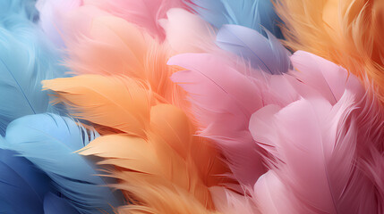 Fototapeta premium beautiful fcolorful feathers background