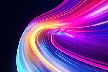 abstract futuristic background with pink blue glowing neon moving high speed wave lines and bokeh lights. Data transfer concept Fantastic wallpaper,