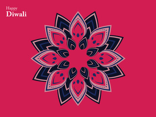 happy diwali hindu traditional ornament lamp festival india element mandala chinese buddha ethnic