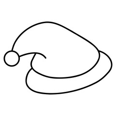 illustration of a christmas hat