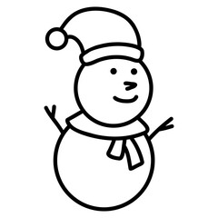 snowman with hat