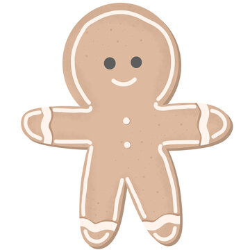 Baked goods or baked goods in the shape of people On Christmas or holidays