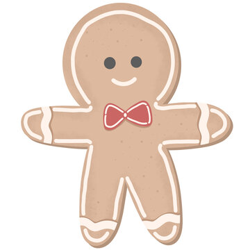 Baked goods or baked goods in the shape of people On Christmas or holidays