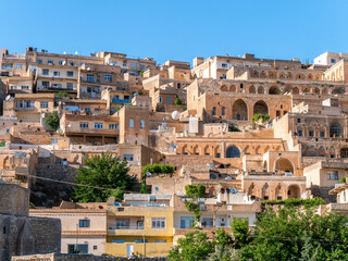 Traditional stone houses in Mardin, Turkey on a sunny afternoon - Landscape shot 2