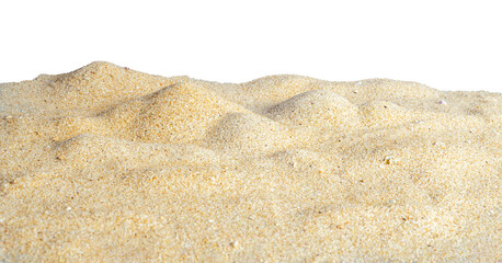 landscape of beach sand Isolated